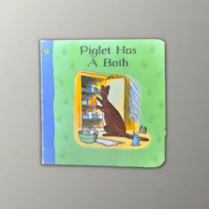 Piglet has a bath