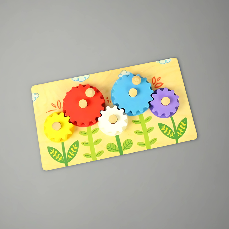Wooden Flower Garden With Gear