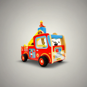 Wooden Fire Truck