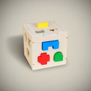 Wooden Sorting Cube