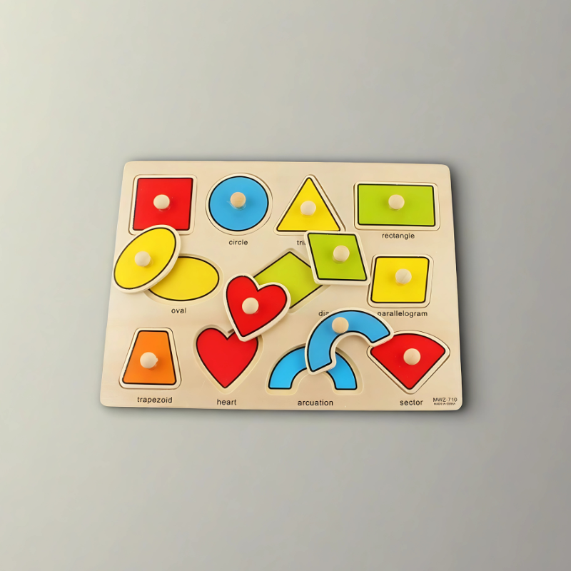 Wooden Shape Puzzle Board