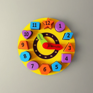 Wooden Shape Sorting Clock