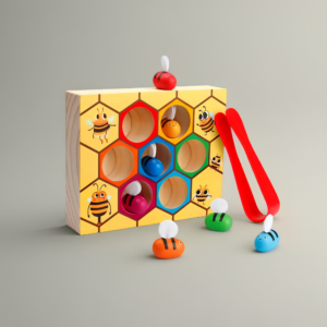 Montessori Wooden Beehive Sorting Game